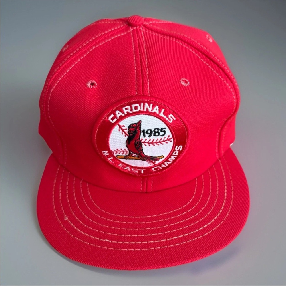 VTG NOS 1985 St Louis Cardinals Annco Snap Back Patch Hat NL East Champs